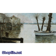 Tranh sơn dầu nước ngoài biển lặng